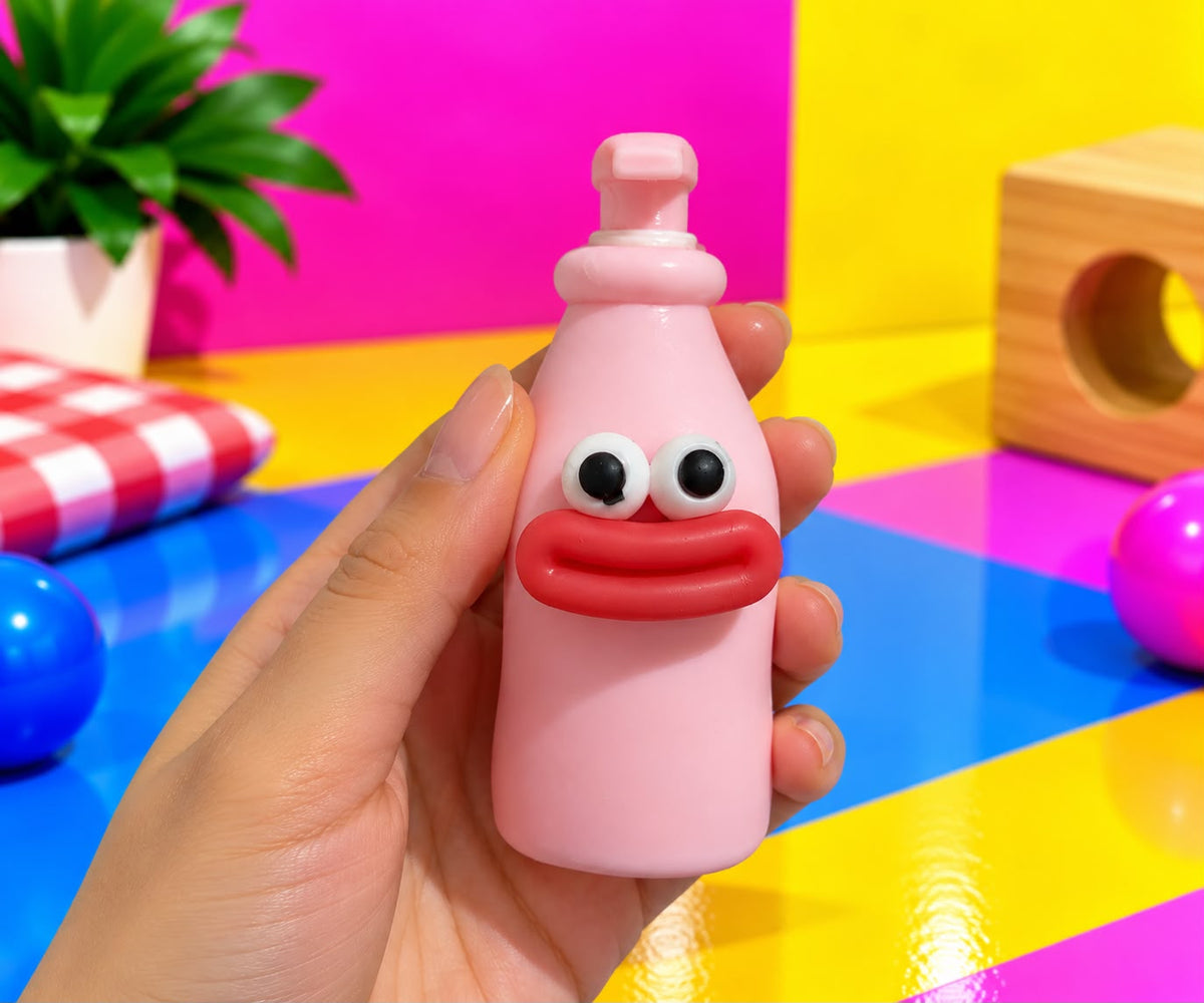 Crunchy Soap Bottle, shown in hand for size