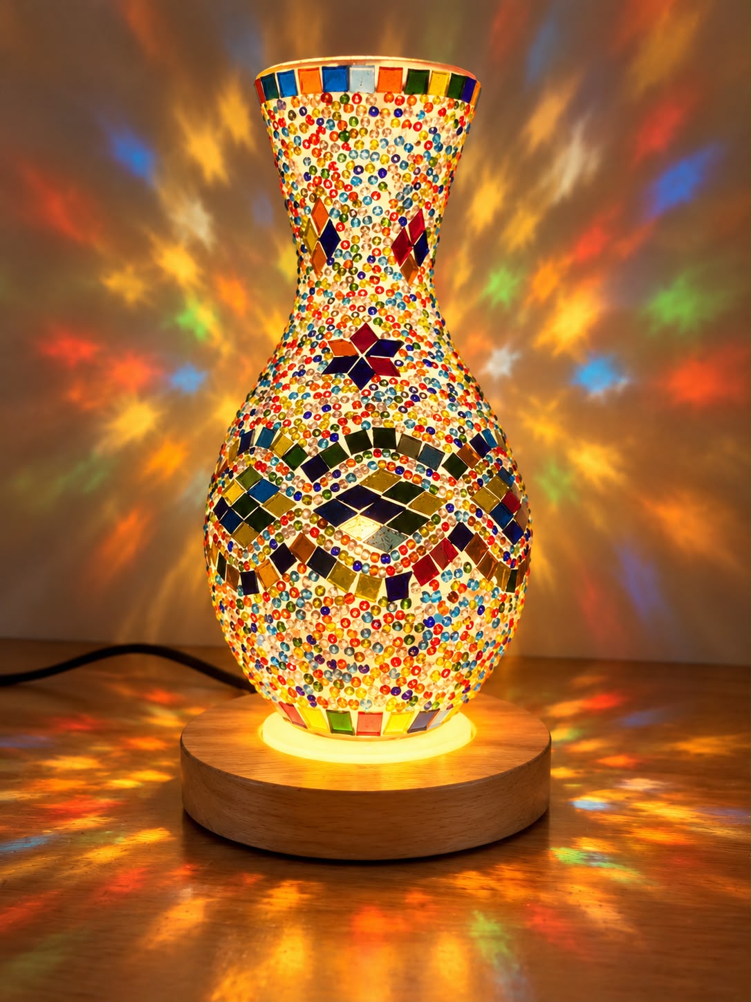 Carnival Mosaic Vase Lamp