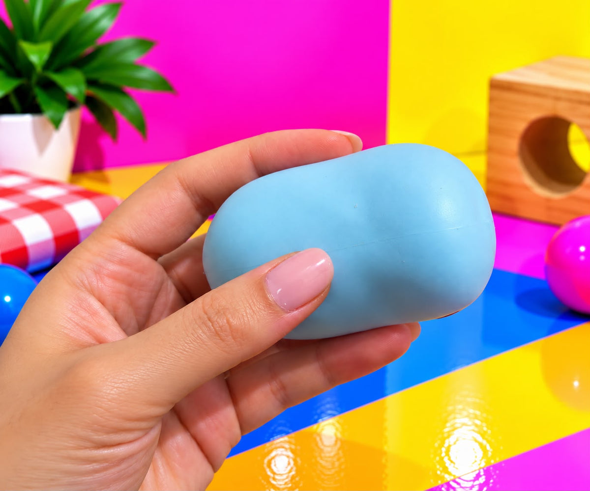 Crunchy Soap, shown in hand for size