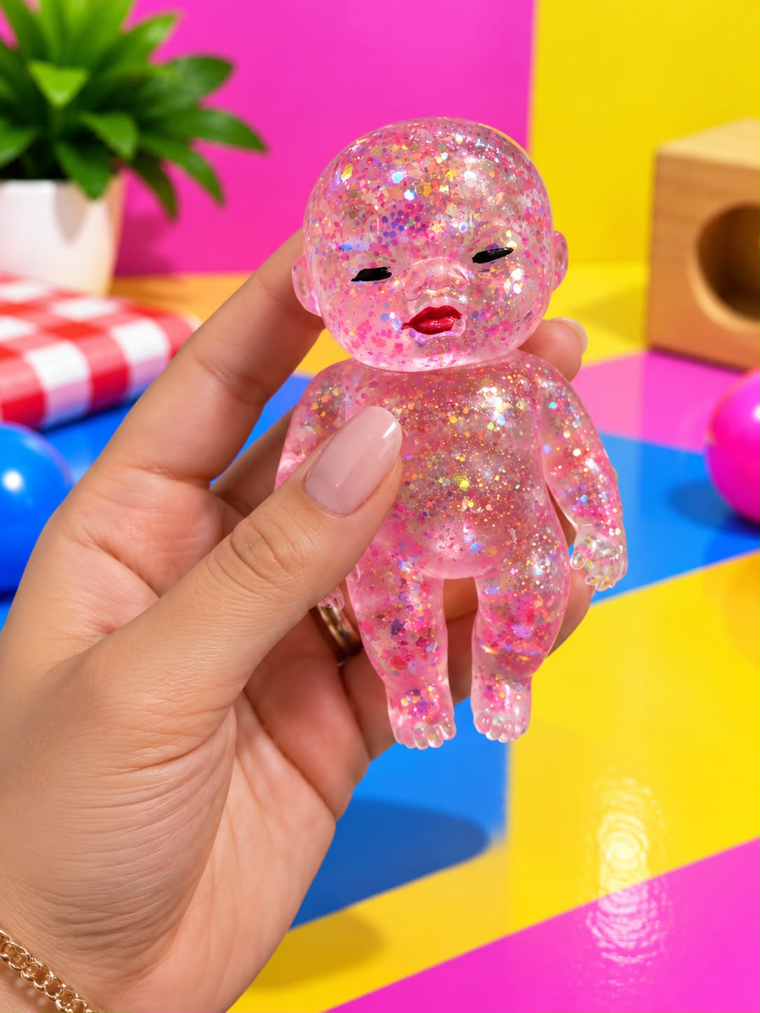 Natasha Baby, shown in hand for size