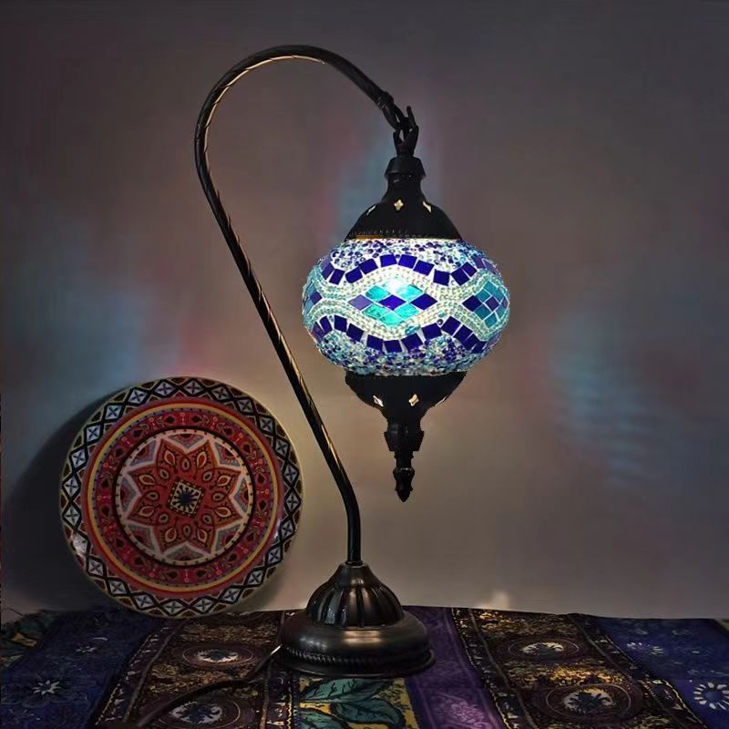 Swan Style Mosaic Table Lamp